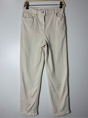 Wilfred Free Cream Straight-Leg Pants Size 6